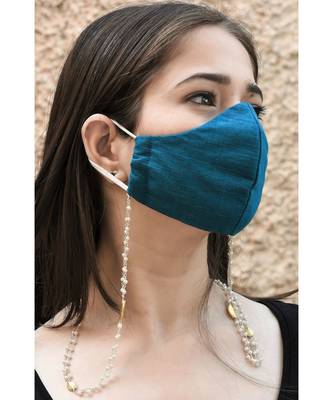 DUO Pearl, Gold Accents Necklace Mask Chain Eyeglass  Chain 1