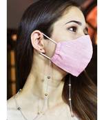 6mm Multi  pearl SILVER Necklace Mask Chain Eyeglass  Chain