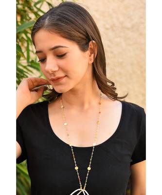 Multi Crystal Beads DISC Necklace Mask Chain Eyeglass  Chain 2