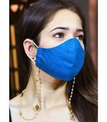 LEAF  pearl Necklace Mask Chain Eyeglass  Chain with Brush Gold Balls