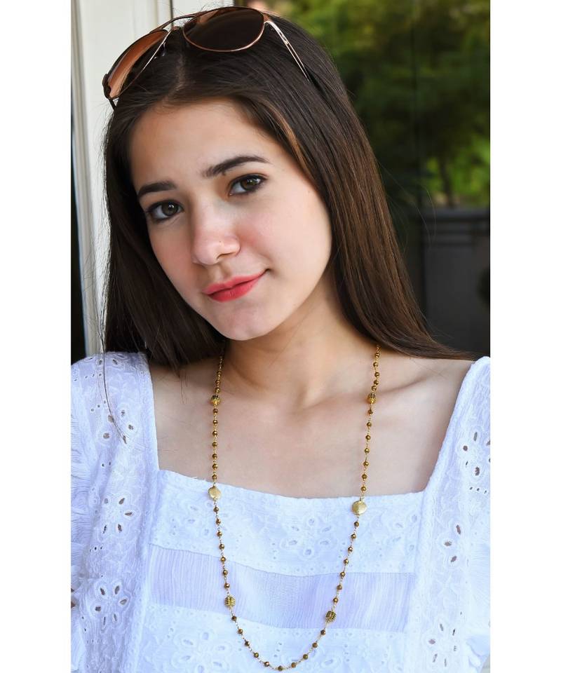 VISTA GOLD Metallic Necklace  Mask Chain Eyeglass  Chain