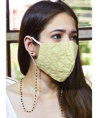 Emerald Green Crystal Necklace Mask Chain Eyeglass Chain 1