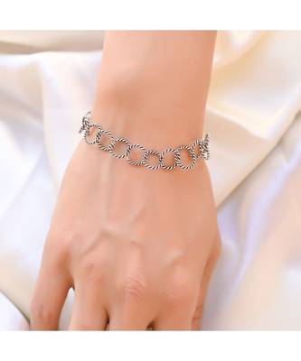 TWIST  Chain Antique Silver  Bracelet 1