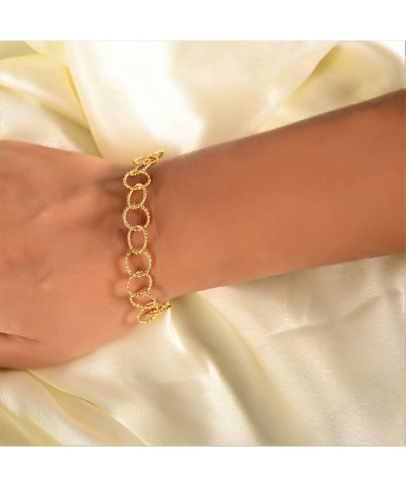 TWIST  Golden  Bracelet