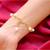 HEERA MOTI 2 line  White Pearl in Golden Chain Bracelet