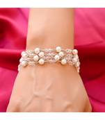 HEERA MOTI  TORSADE White Pearl Bracelet