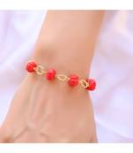 TWIST Coral Glass Bracelet