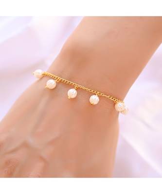 Melon Pearl Bracelet 1