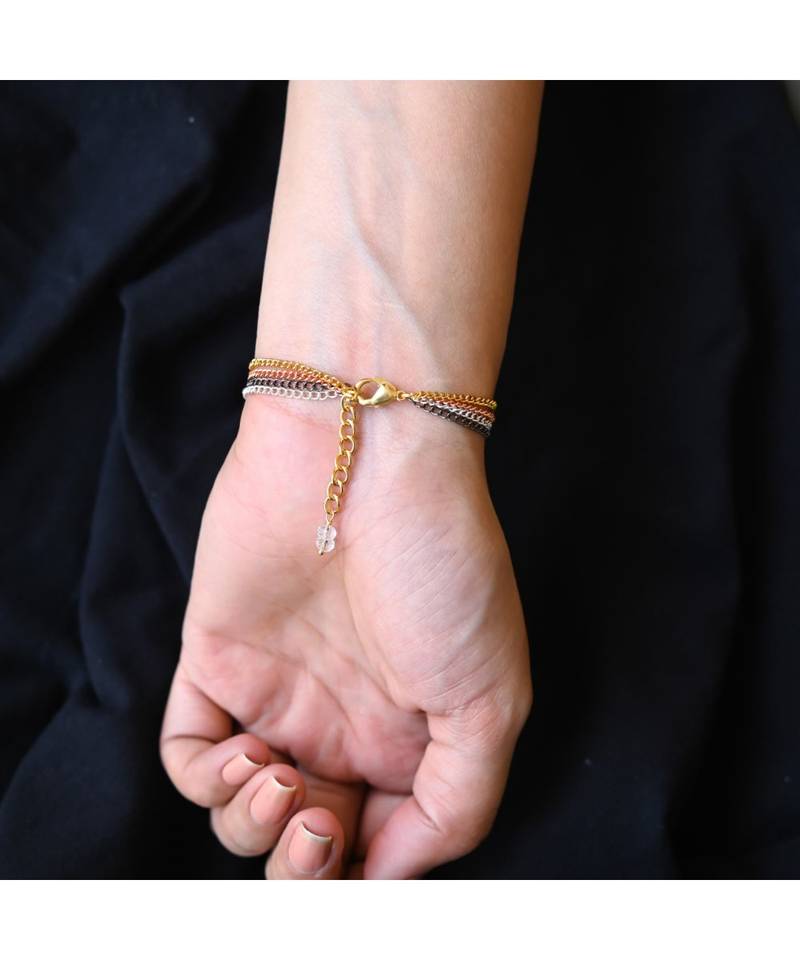 Multi Color Chains Bracelet