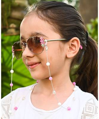 PINKIE , White Beads Necklace Mask Chain Eyeglass Chain  KIDS 1