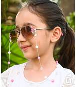 PINKIE , White Beads Necklace Mask Chain Eyeglass Chain  KIDS