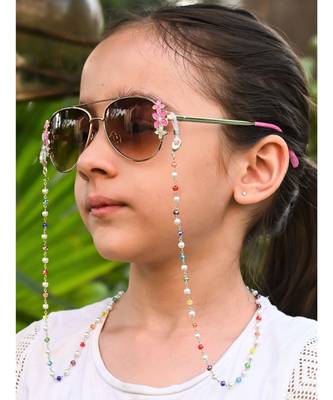 RAINBOW Chain with pearls Necklace Mask Chain Eyeglass Chain  KIDS 1