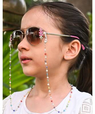 RAINBOW Chain with pearls Necklace Mask Chain Eyeglass Chain  KIDS 2