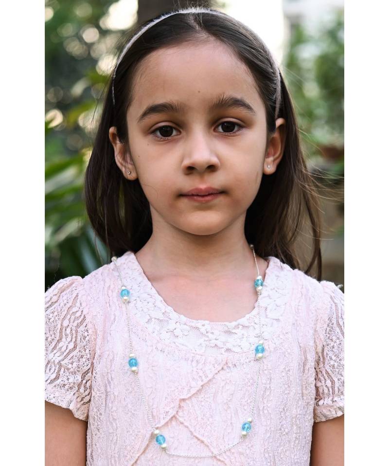 Whimsical Blue TRIO Necklace Mask Chain Eyeglass Chain  KIDS