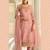 Super model peach rangoli georgette sharara style Suit