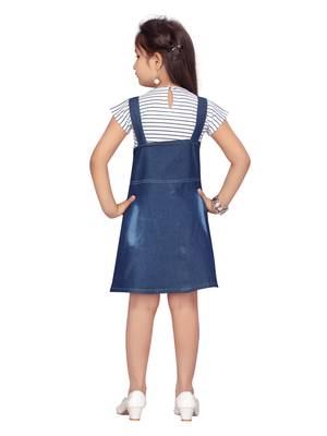 White hand woven cotton kids-frocks 4