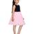 Pink embroidered net kids-frocks