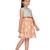 Orange printed pure cotton kids-frocks