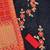 Navy-blue gotta patti cotton unstitched salwar with dupatta