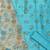 Sky-blue abstract print cotton unstitched salwar with dupatta