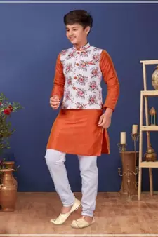 Vastra swarg boys Kurta Pajama with Jacket