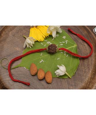 Rudraksh handmade rakhi 1