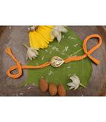 Gold tone kundan rakhi