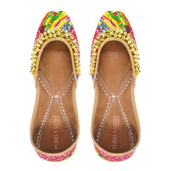 Purely Lush Bandhani Bonanza Printed Handmade Jutti 2