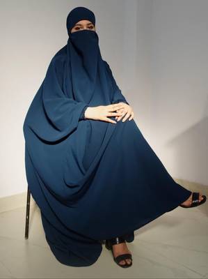 Single Piece Jilbab With Adjustable Mouthpiece 2