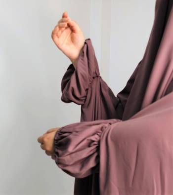 Onion Pink Kashibo Jilbab with Niqab - Abaya 4