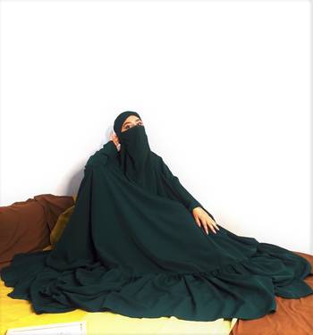 Dark Green Jilbab for Women 1