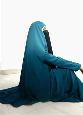 Kashibo Plain Work Abaya with Khimar 3