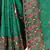 Green embroidered georgette saree with blouse