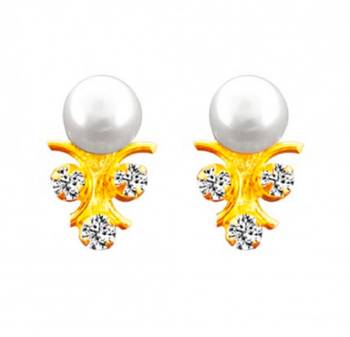 White pearl studs 1