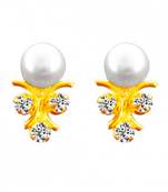 White pearl studs