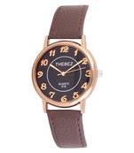 Thebez Collection Womens Black Dial Water Resistant Watch