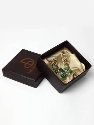 Green pearl earrings 4