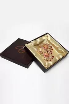 Red pearl earrings