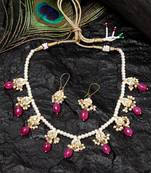 Red pearl necklace-sets