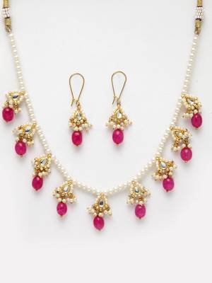 Red pearl necklace-sets 2