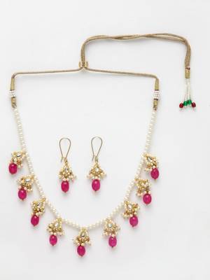 Red pearl necklace-sets 3