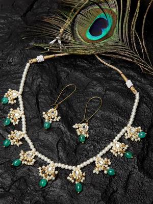 Green pearl necklace-sets 1