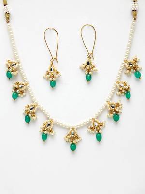 Green pearl necklace-sets 2