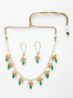 Green pearl necklace-sets 3