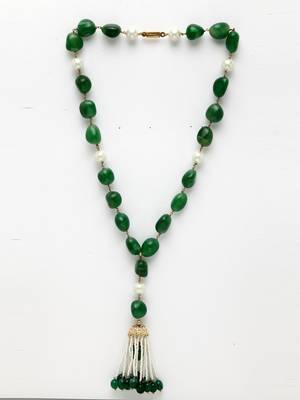 Green pearl necklaces 3