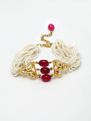 Red pearl bracelets 2