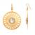 Light Weight Sudarshan Chakra White Fashion Earrings