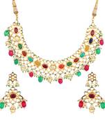 Multicolor kundan necklace-sets