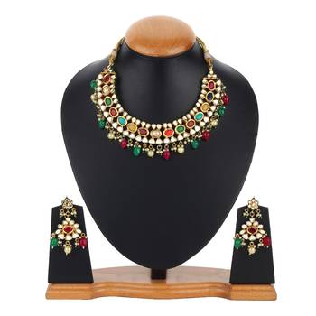 Multicolor kundan necklace-sets 4