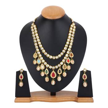 Gold kundan necklace-sets 1